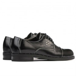 Damskie buty casual 696 lakier czarny