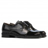 Damskie buty casual 696 lakier czarny