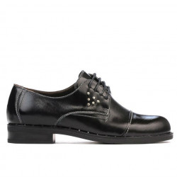 Damskie buty casual 696 lakier czarny
