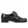 Damskie buty casual 696 lakier czarny