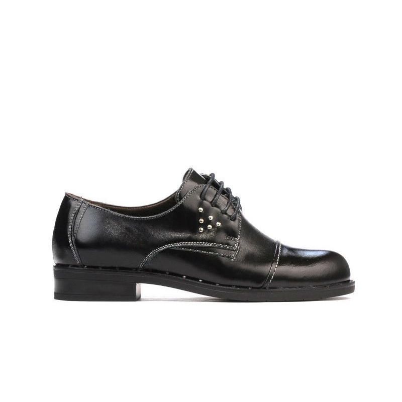 Damskie buty casual 696 lakier czarny