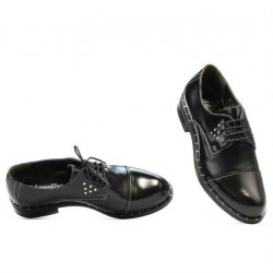 Damskie buty casual 696 lakier czarny