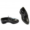 Damskie buty casual 696 lakier czarny