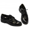 Damskie buty casual 696 lakier czarny