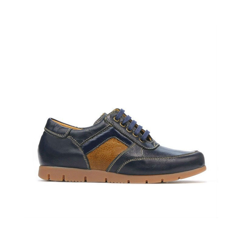 Dziecięce buty 164 granatowy+brązowy