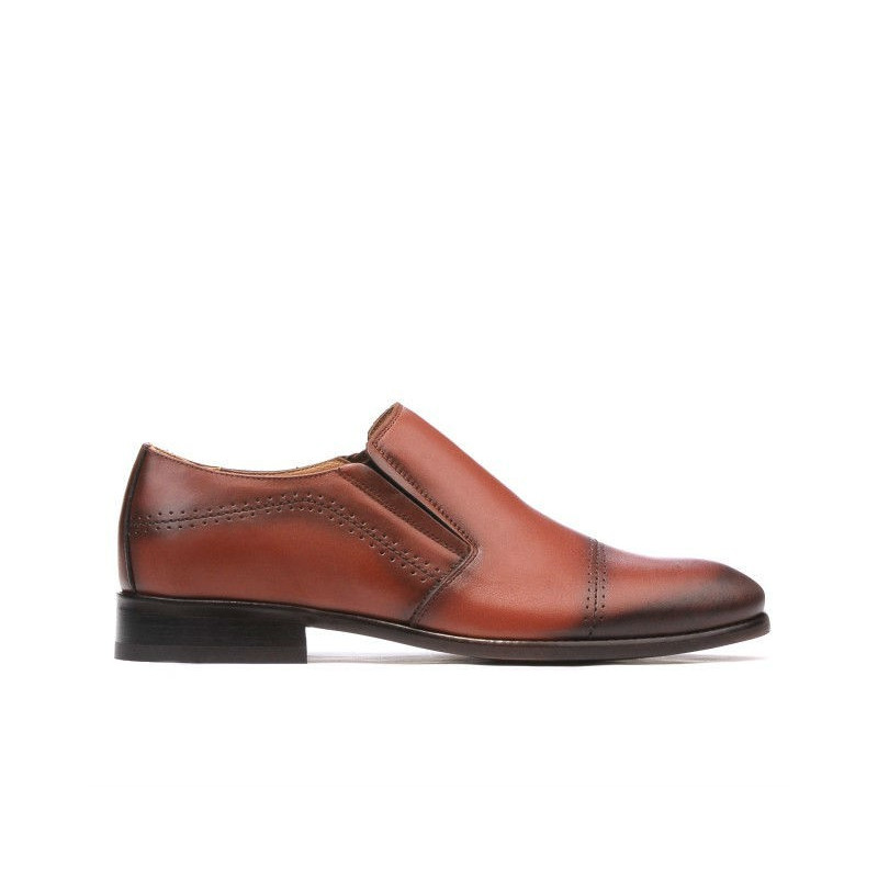 Eleganckie buty męskie 877m koniak