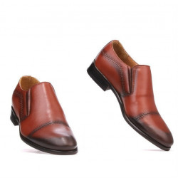 Eleganckie buty męskie 877m koniak