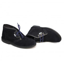 Damskie botki 7101 indigo welur