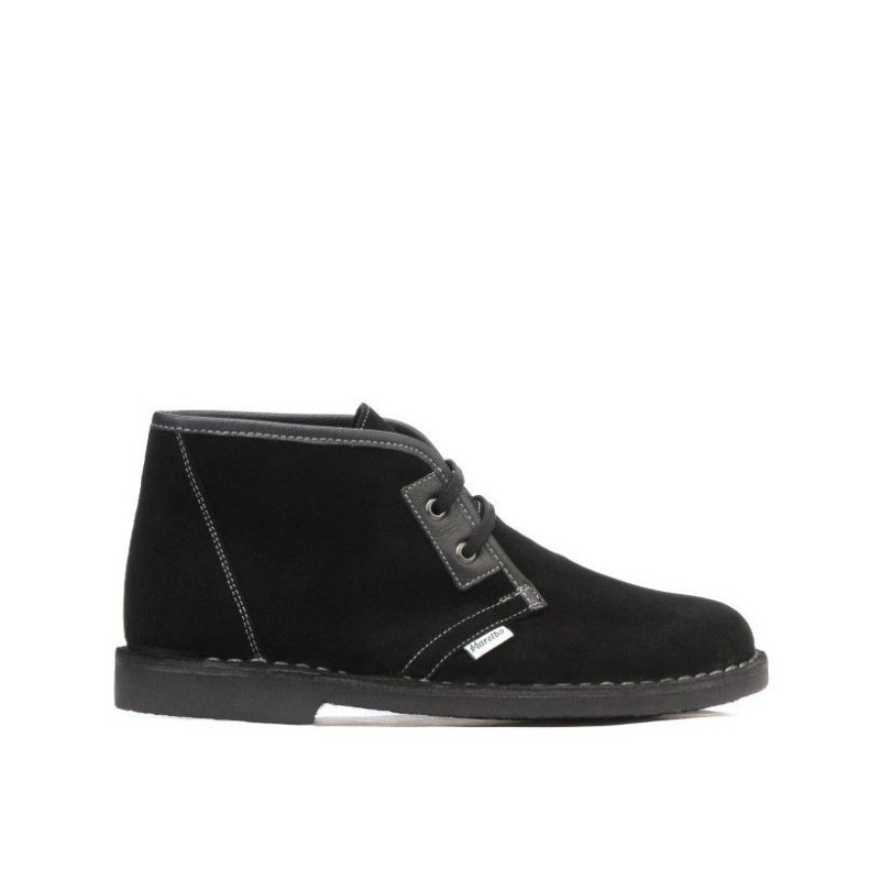 Damskie botki 7101 czarny welur