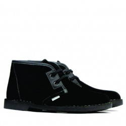 Damskie botki 7101 czarny welur