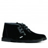 Damskie botki 7101 czarny welur