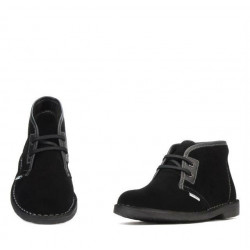 Damskie botki 7101 czarny welur