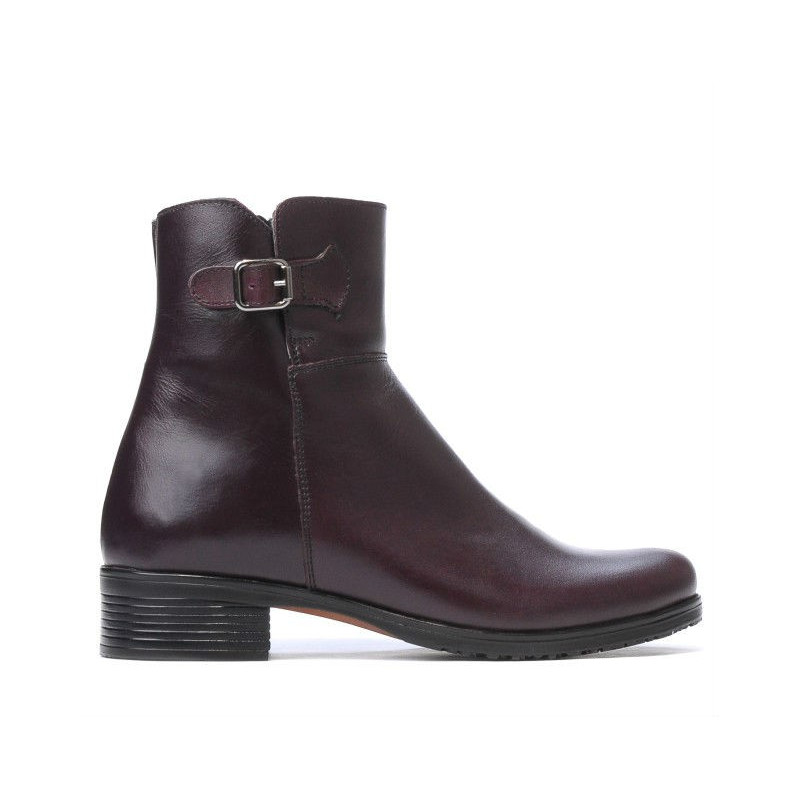 Damskie botki 3284 bordo