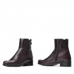 Damskie botki 3284 bordo