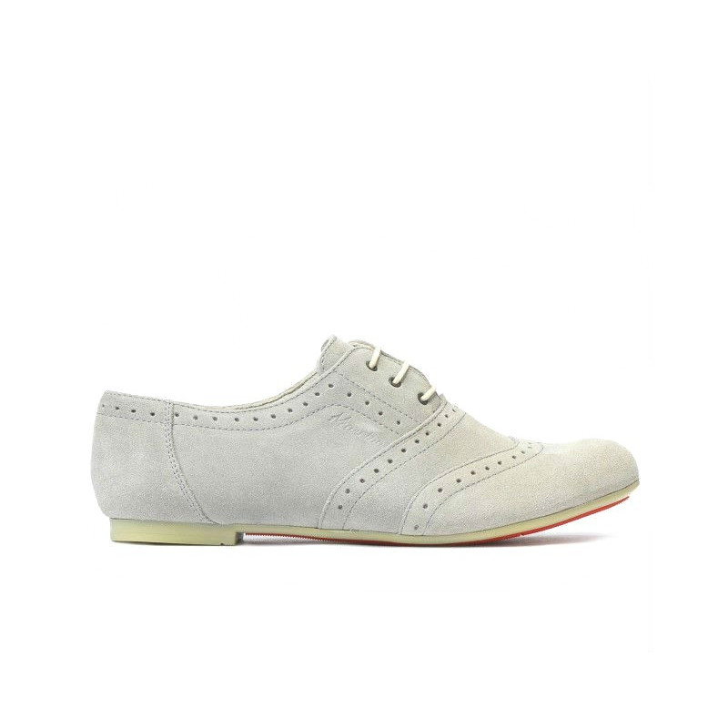 Damskie buty casual 186 jasnoszary welur