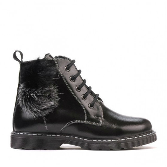 Czarne lakierowane buty dziecięce 3010