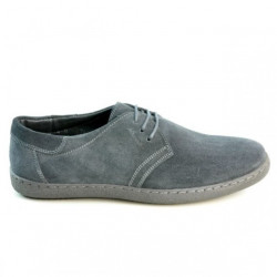 Buty casual męskie 774 antracyt welur