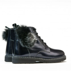 Buty dziecięce 3010 lakierowane indygo