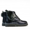 Buty dziecięce 3010 lakierowane indygo