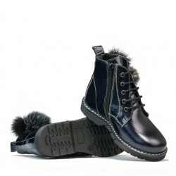Buty dziecięce 3010 lakierowane indygo