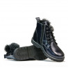 Buty dziecięce 3010 lakierowane indygo