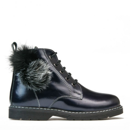 Buty dziecięce 3010 lakierowane indygo