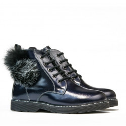 Buty dziecięce 3010 lakierowane indygo