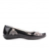 Dziecięce buty 117 lakierowane czarne+szare