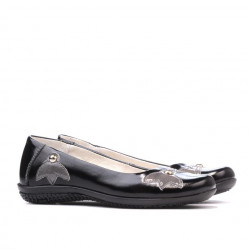 Dziecięce buty 117 lakierowane czarne+szare