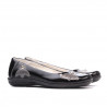 Dziecięce buty 117 lakierowane czarne+szare