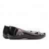 Dziecięce buty 117 lakierowane czarne+szare