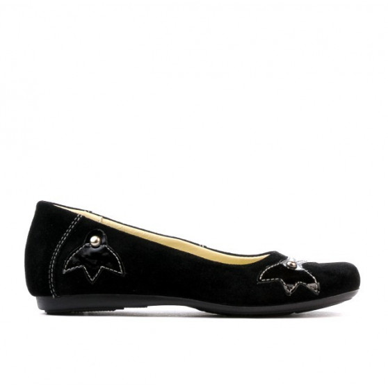 Dziecięce buty 117 czarny welur