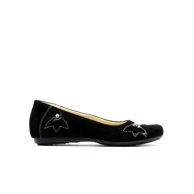 Dziecięce buty 117 czarny welur