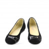 Dziecięce buty 117 czarny welur