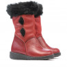 Buty dziecięce 24c bordowo-czarne