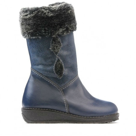 Buty dziecięce 24c indygo kombinowane