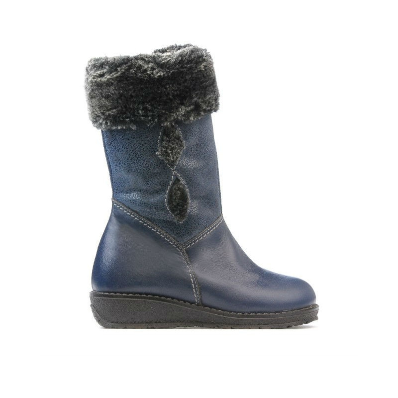Buty dziecięce 24c indygo kombinowane