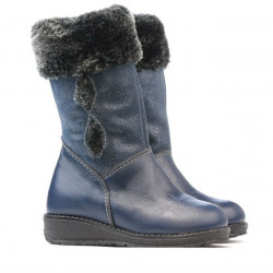 Buty dziecięce 24c indygo kombinowane