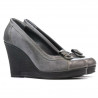 Damskie buty casual 178 szare połączone