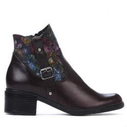 Damskie botki 3319 bordo pastel