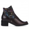Damskie botki 3319 bordo pastel