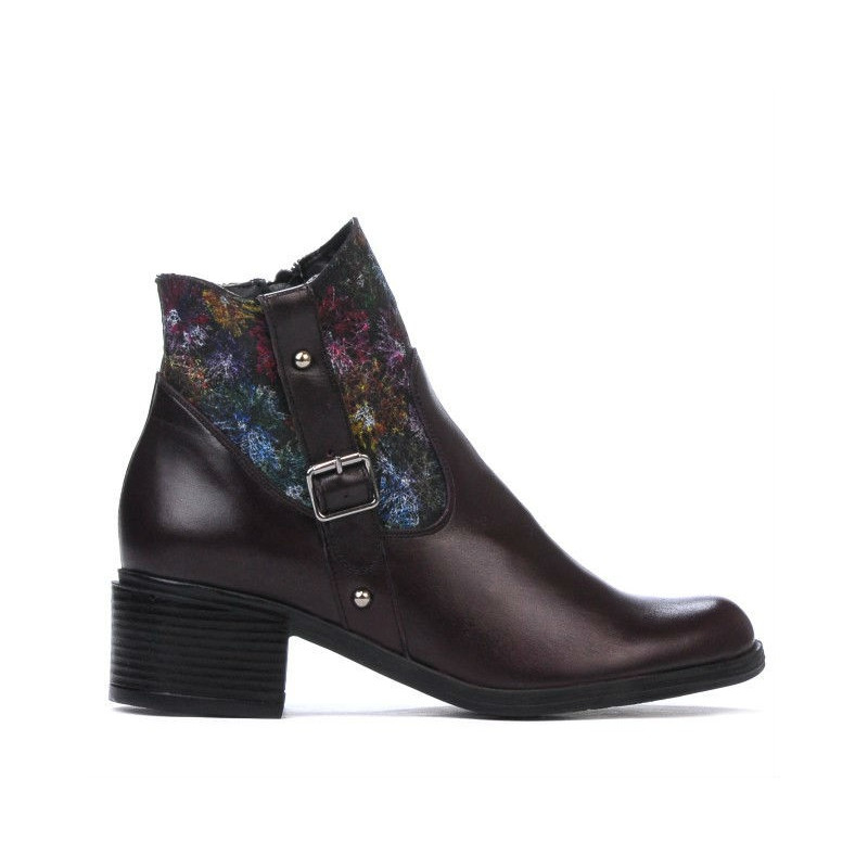 Damskie botki 3319 bordo pastel
