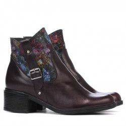 Damskie botki 3319 bordo pastel