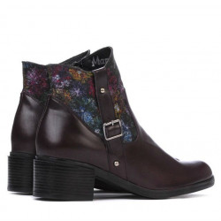 Damskie botki 3319 bordo pastel