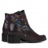 Damskie botki 3319 bordo pastel