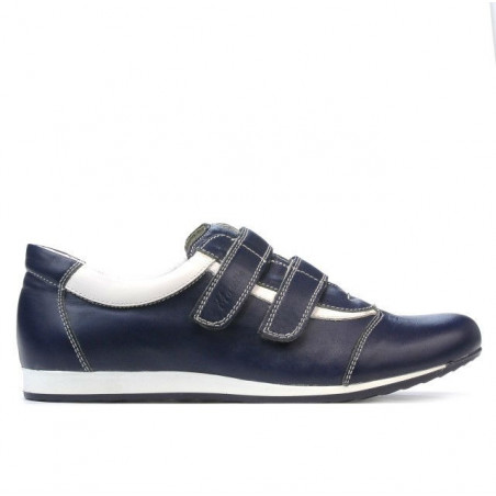 Damskie buty sportowe 194 indygo+białe