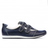 Damskie buty sportowe 194 indygo+białe