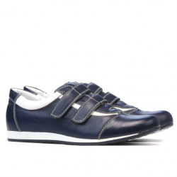 Damskie buty sportowe 194 indygo+białe