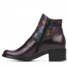 Damskie botki 3319 bordo pastel