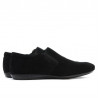 Casualowe buty męskie 760 czarne zamsz